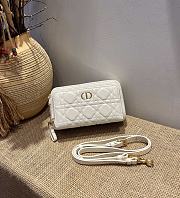 Forubags Dior Caro Double Pouch White -  S5037U – 19x10.5x5 cm - 1