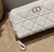 Forubags Dior Caro Double Pouch White -  S5037U – 19x10.5x5 cm - 4