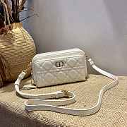 Forubags Dior Caro Double Pouch White -  S5037U – 19x10.5x5 cm - 5