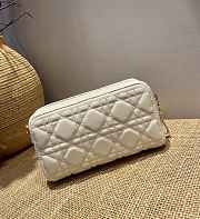 Forubags Dior Caro Double Pouch White -  S5037U – 19x10.5x5 cm - 2