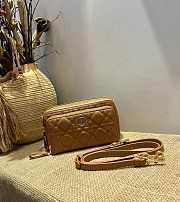 Forubags Dior Caro Double Pouch Brown -  S5037U – 19x10.5x5 cm - 1