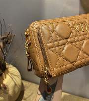 Forubags Dior Caro Double Pouch Brown -  S5037U – 19x10.5x5 cm - 6