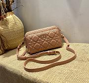 Forubags Dior Caro Double Pouch Pink -  S5037U – 19x10.5x5 cm - 1