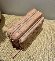 Forubags Dior Caro Double Pouch Pink -  S5037U – 19x10.5x5 cm - 5