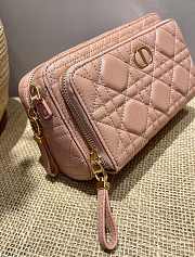 Forubags Dior Caro Double Pouch Pink -  S5037U – 19x10.5x5 cm - 4