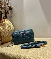 Forubags Dior Caro Double Pouch Blue - S5037U – 19x10.5x5 cm - 1