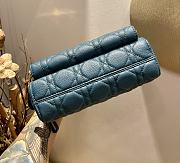Forubags Dior Caro Double Pouch Blue - S5037U – 19x10.5x5 cm - 6