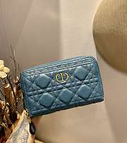 Forubags Dior Caro Double Pouch Blue - S5037U – 19x10.5x5 cm - 2