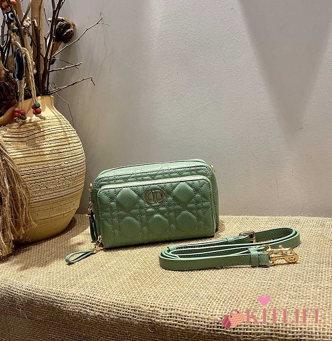 Forubags Dior Caro Double Pouch Mint - S5037U – 19x10.5x5 cm - 1
