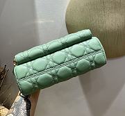 Forubags Dior Caro Double Pouch Mint - S5037U – 19x10.5x5 cm - 5