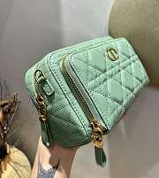 Forubags Dior Caro Double Pouch Mint - S5037U – 19x10.5x5 cm - 4