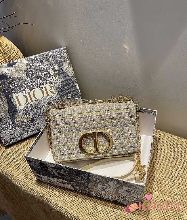 Forubags Dior Caro Pinstripe Bag – M1210 - 20x12x7 cm - 1