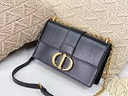 Forubags Dior 30 Montaigne Chain Bag Cowhide Black – 24x17x8 cm - 1