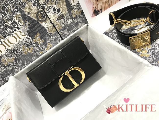 Forubags Dior 30 Montaigne Box Bag Black – M9204 - 17.5x11.5x5 cm - 1