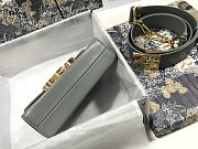 Forubags Dior 30 Montaigne Box Bag Gray – M9204 - 17.5x11.5x5 cm - 3