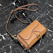 Forubags Dior Saddle Double Pouch Soft Cowhide Cognac-Colored – S5668C – 19x10.5x5cm - 6