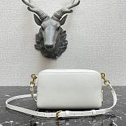Forubags Dior Saddle Double Pouch Soft Cowhide White – S5668C – 19x10.5x5cm - 2