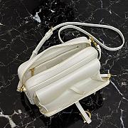 Forubags Dior Saddle Double Pouch Soft Cowhide White – S5668C – 19x10.5x5cm - 6