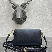 Forubags Dior Saddle Double Pouch Soft Cowhide Black – S5668C – 19x10.5x5cm - 4