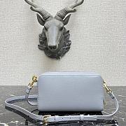 Forubags Dior Saddle Double Pouch Soft Cowhide Light Blue – S5668C – 19x10.5x5cm - 6