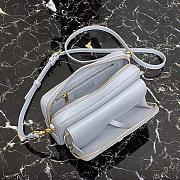 Forubags Dior Saddle Double Pouch Soft Cowhide Light Blue – S5668C – 19x10.5x5cm - 5