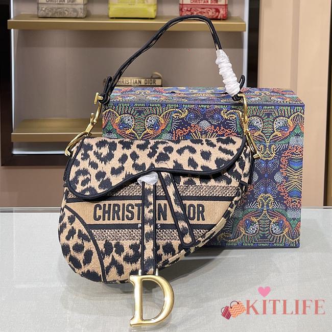 Forubags Dior Saddle Leopard Print - 9012 - 25.5×20×6.5 cm - 1