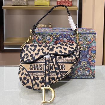 Forubags Dior Saddle Leopard Print - 9012 - 25.5×20×6.5 cm