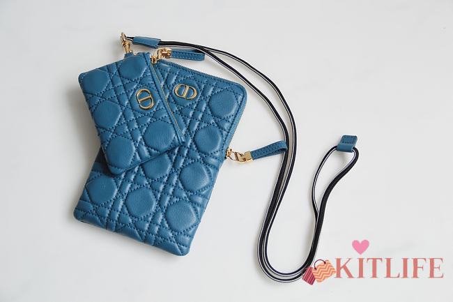 Forubags Dior Caro Multifunctional Bag Blue - 327 – 18.5x12x7.5 cm - 1