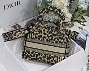 Forubags Dior Lady Leopard Print Light Gold - M8002 – 24x20x11 cm - 3