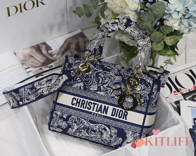 Forubags Dior Lady D-Lite Bag Blue - M8002 – 24x22x11 cm - 1