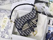 Forubags Dior Saddle Oblique Embroidery Blue - M9001 – 25.5 x 20 x 6.5 cm - 1