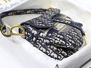 Forubags Dior Saddle Oblique Embroidery Blue - M9001 – 25.5 x 20 x 6.5 cm - 2