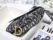 Forubags Dior Saddle Oblique Embroidery Blue - M9001 – 25.5 x 20 x 6.5 cm - 3