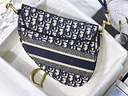 Forubags Dior Saddle Oblique Embroidery Blue - M9001 – 25.5 x 20 x 6.5 cm - 5