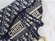 Forubags Dior Saddle Oblique Embroidery Blue - M9001 – 25.5 x 20 x 6.5 cm - 6