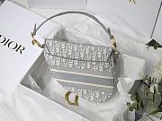 Forubags Dior Saddle Oblique Embroidery Gray - M9001 – 25.5 x 20 x 6.5 cm - 5