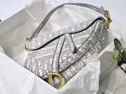 Forubags Dior Saddle Oblique Embroidery Gray - M9001 – 25.5 x 20 x 6.5 cm - 4