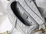 Forubags Dior Saddle Oblique Embroidery Gray - M9001 – 25.5 x 20 x 6.5 cm - 3