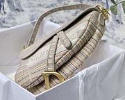 Forubags Dior Saddle Oblique Embroidery Stripes - M9001 – 25.5 x 20 x 6.5 cm - 3