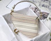 Forubags Dior Saddle Oblique Embroidery Stripes - M9001 – 25.5 x 20 x 6.5 cm - 4