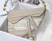 Forubags Dior Saddle Oblique Embroidery Stripes - M9001 – 25.5 x 20 x 6.5 cm - 5