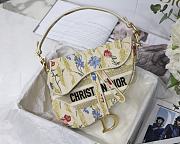 Forubags Dior Saddle Oblique Embroidery Hibiscus - M9001 – 25.5 x 20 x 6.5 cm - 1