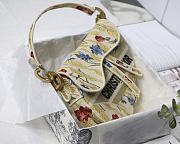 Forubags Dior Saddle Oblique Embroidery Hibiscus - M9001 – 25.5 x 20 x 6.5 cm - 6