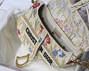 Forubags Dior Saddle Oblique Embroidery Hibiscus - M9001 – 25.5 x 20 x 6.5 cm - 5