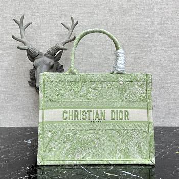 Forubags Dior Book Tote Fluorescent Green - 36.5x28x17.5 cm