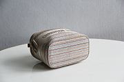 Forubags Dior Travel Striped Cosmetic Bag – 9012 - 18.5x13x10.5 cm - 5