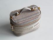 Forubags Dior Travel Striped Cosmetic Bag – 9012 - 18.5x13x10.5 cm - 4