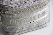 Forubags Dior Travel Striped Cosmetic Bag – 9012 - 18.5x13x10.5 cm - 2
