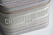 Forubags Dior Travel Striped Cosmetic Bag – 9012 - 24x17x13.5 cm - 2