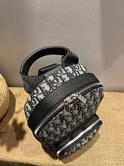 Forubags Dior Sling Bag Beige and Black Dior Oblique Jacquard - 1ESBO013YKY_H27E - 21x32x10 cm - 3